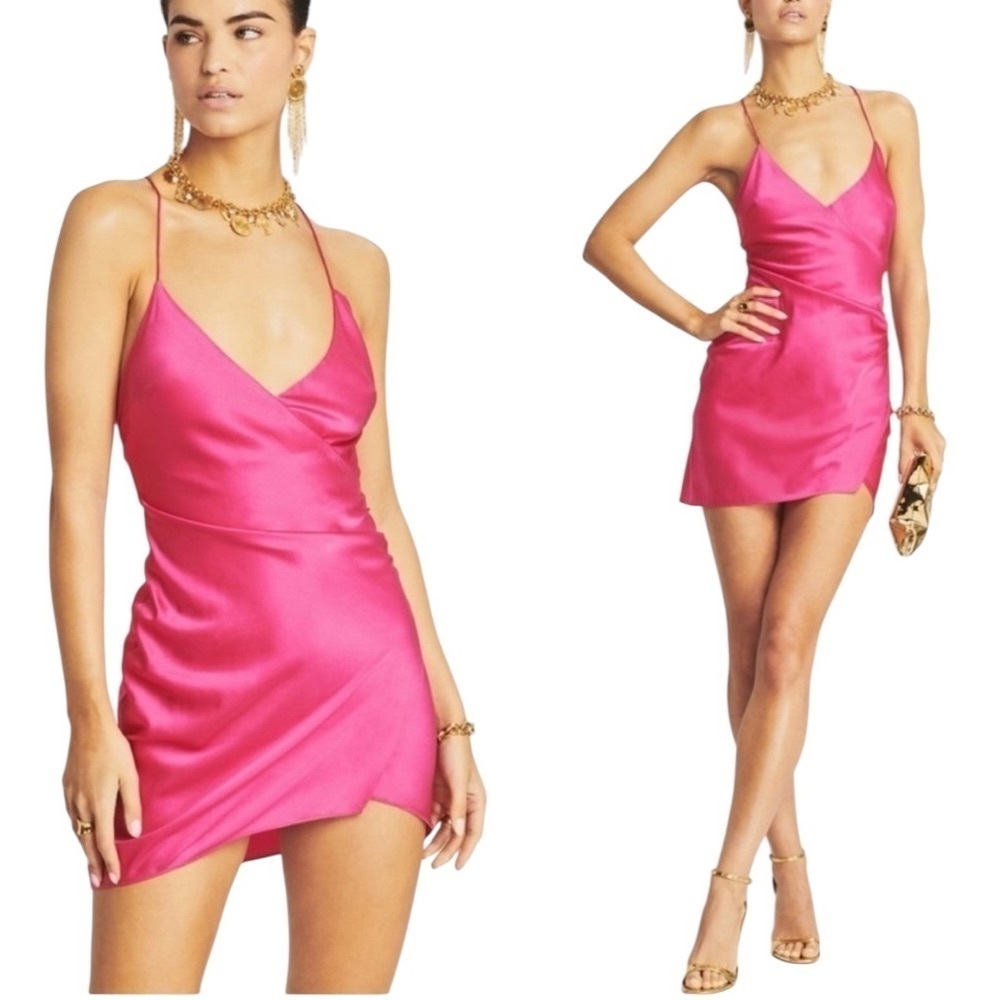 Ser. O. Ya Leah Silk Pink Party Dress